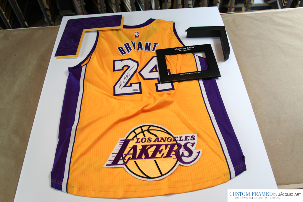 lakers jersey framed