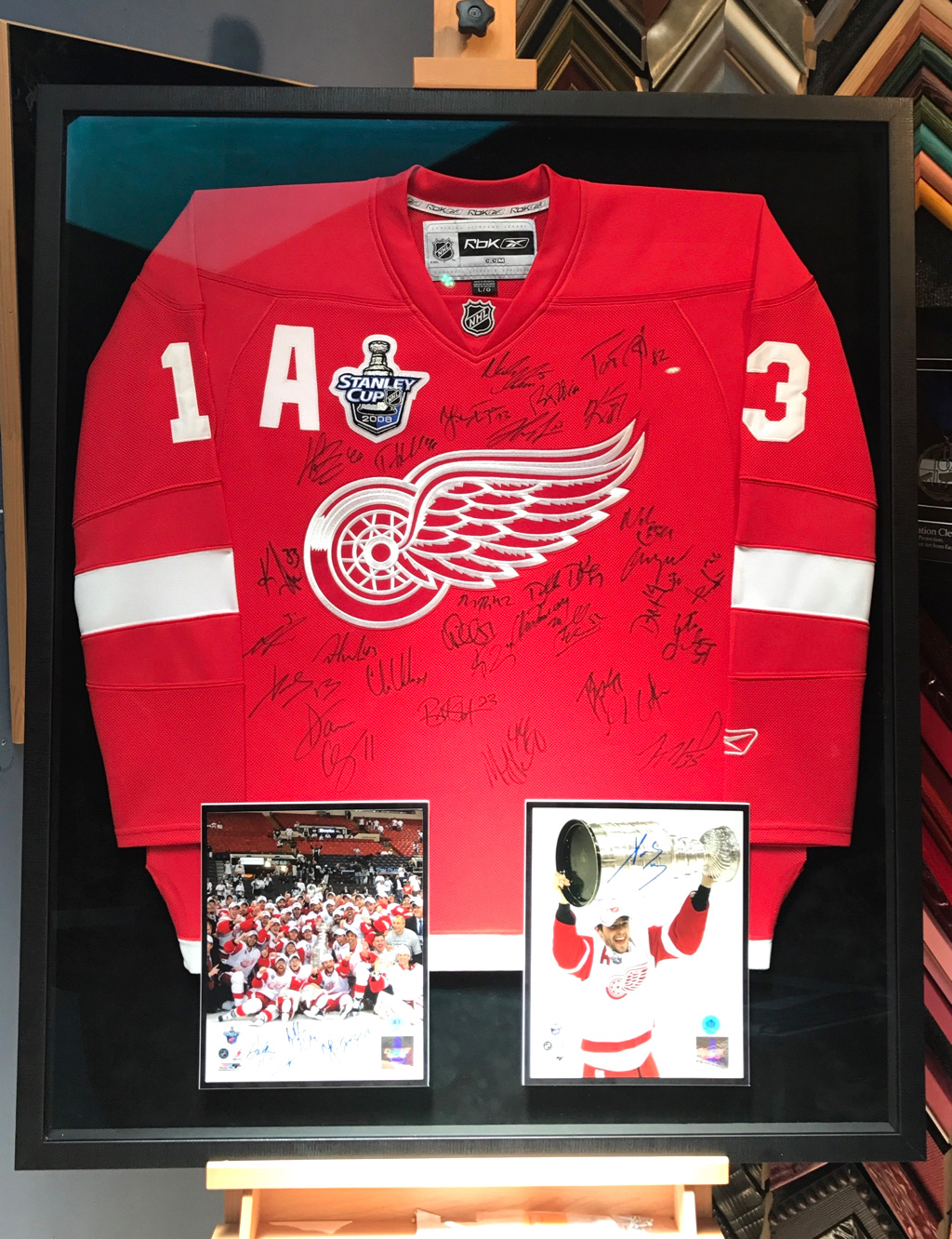 Chicago Blackhawks Stanley Cup Jersey Frame