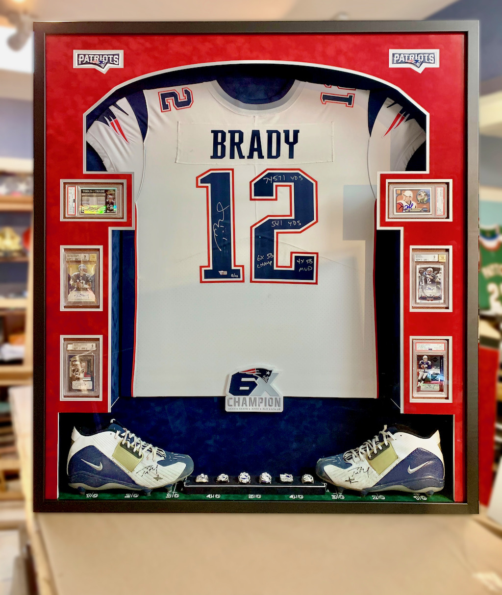 jersey not included* *Read Description* New England Football Patriots Custom Crystal blinged service *This Jersey is a display