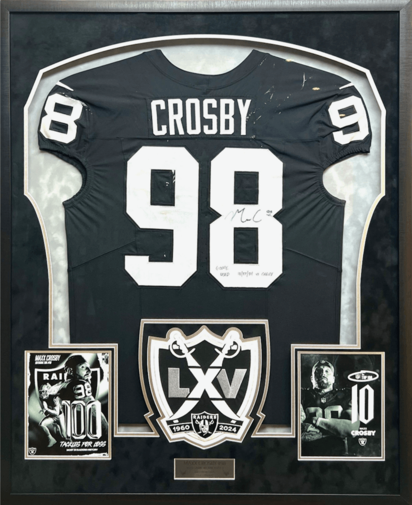 Maxx Crosby Raider Game-worn by Jacquez Art